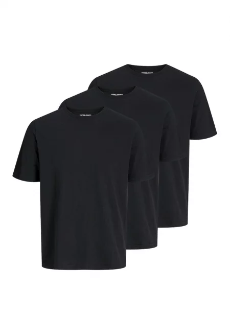 Тениска с памук и овално деколте - 3 броя