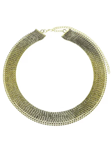 Вечерно колие в златист нюанс