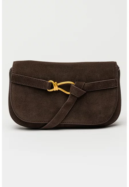 Велурена чанта през рамо Klare