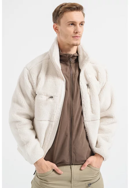 Яке Denali X тип Sherpa с еко вълна - Мръснобял