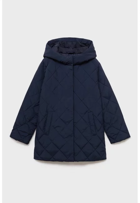 Зимно яке с качулка и странични джобове