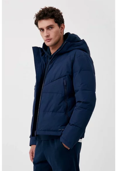 Зимно яке с пухена вата и качулка