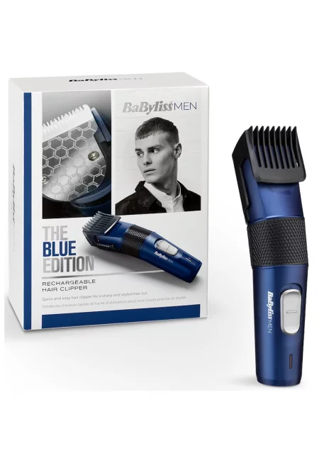 Безжична машинка за подстригване   - Автономия 60 мин - 13 настройки - 2 - 24 мм - Ножчета - които се мият - Син