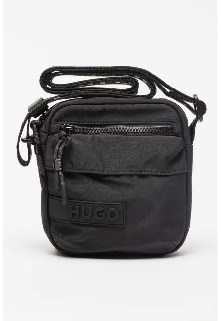 Чанта през рамо Colyns с презрамка с лого - Черен