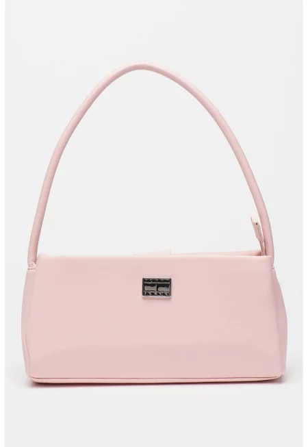 Чанта за рамо American Cool с лого - Пастелнорозов