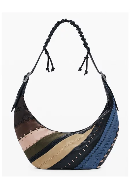 Дамска кафява многоцветна чанта 25WAXP77