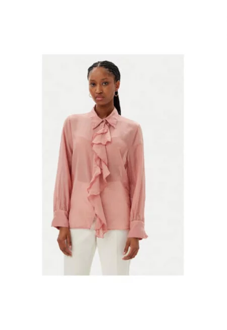 Дамска риза  B3004C - Памук - Розов