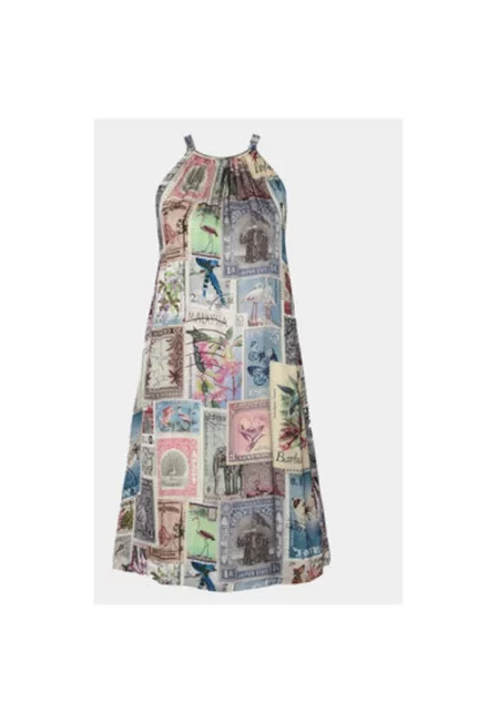 Дамска рокля -  303878238 - Вискоза - S INTL - Многоцветна