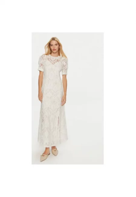 Дамска рокля -  304732348 - Полиестер/Найлон - Бежов - Бежов