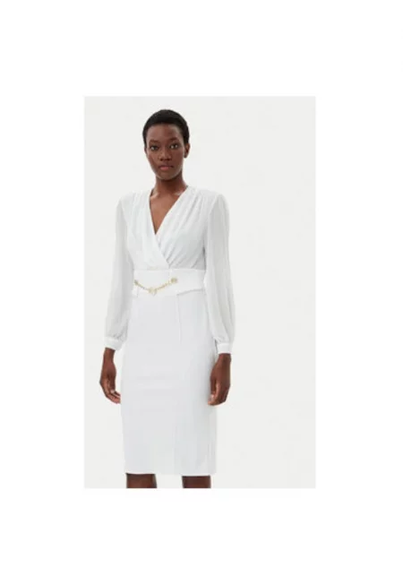 Дамска рокля  CFC0123289003 - Полиестер - Бял