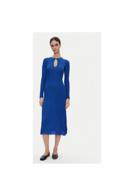 Дамска рокля  PL953642 - Полиестер/Вискоза - Син