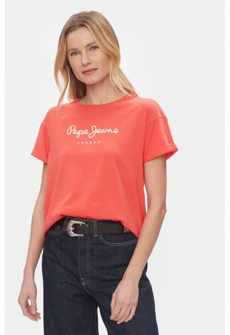 Дамска тениска -  303438654 - Памук - Черен - Черен