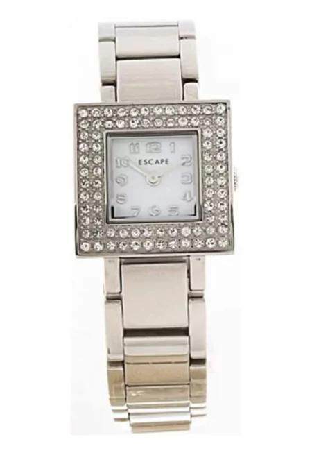 Дамски часовник  стоманена каишка - корпус 22мм - водоустойчивост 5 ATM - сребрист