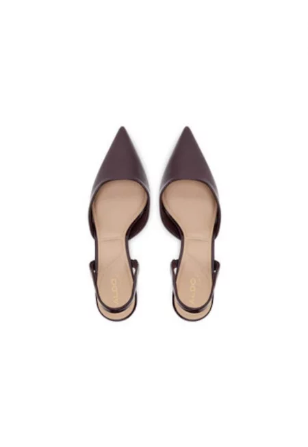 Дамски сандали - 13966790 -  Екокожа - Бордо