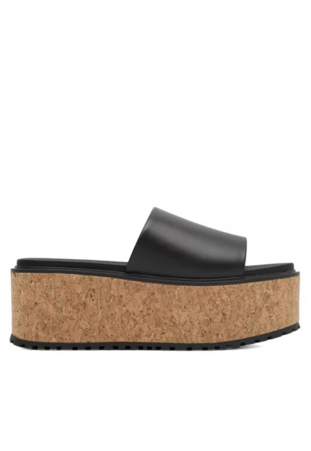 Дамски сандали -  590486284472541 - Естествена кожа - Черни