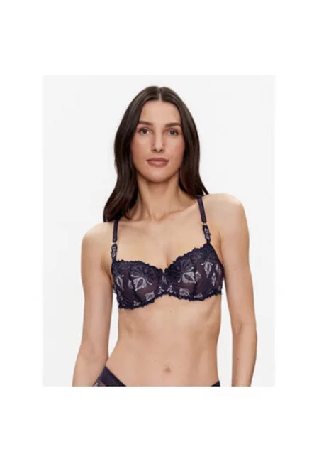 Дамски сутиен -  302392377 - Полиестер/Памук - Син