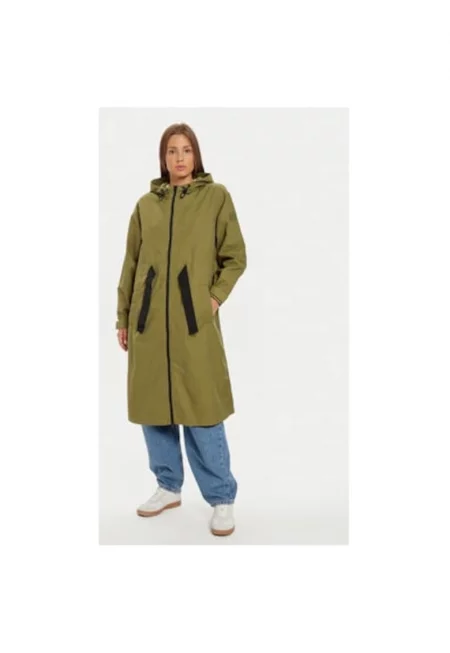 Дамско яке -  304302619 - Памук/Найлон - Зелено