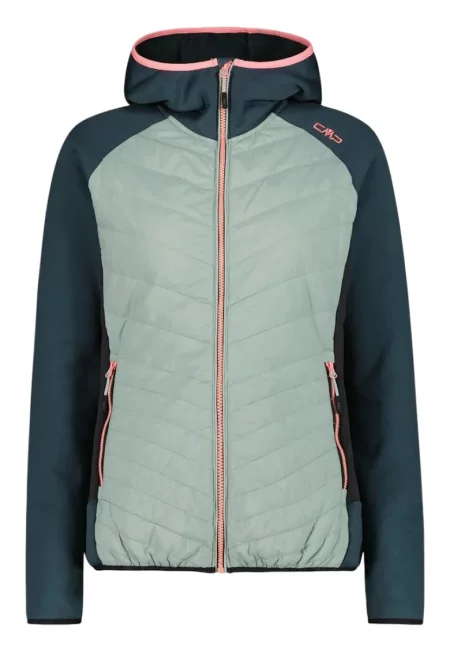 Дамско яке  Jacket Hybrid Fix Hood 35E2946 - Зелен