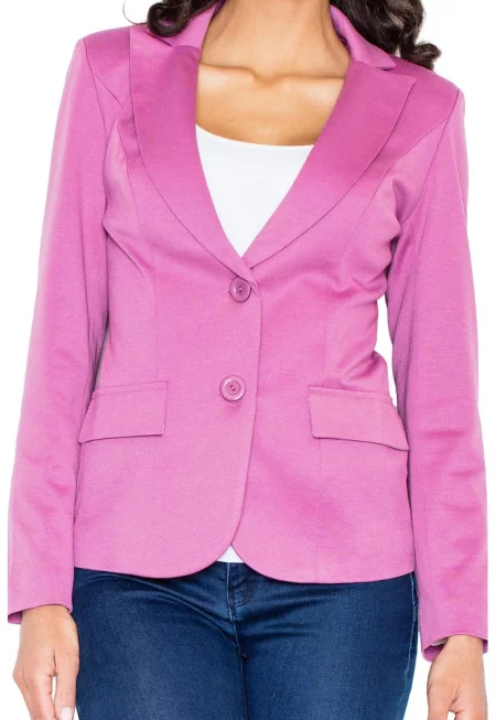 Дамско яке M085 -  Полиестер/Вискоза - Розово