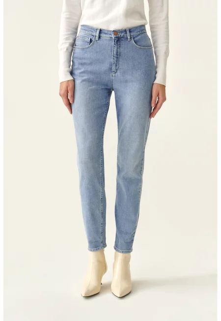 Дънки Romiki със захабен ефект - Светлосин