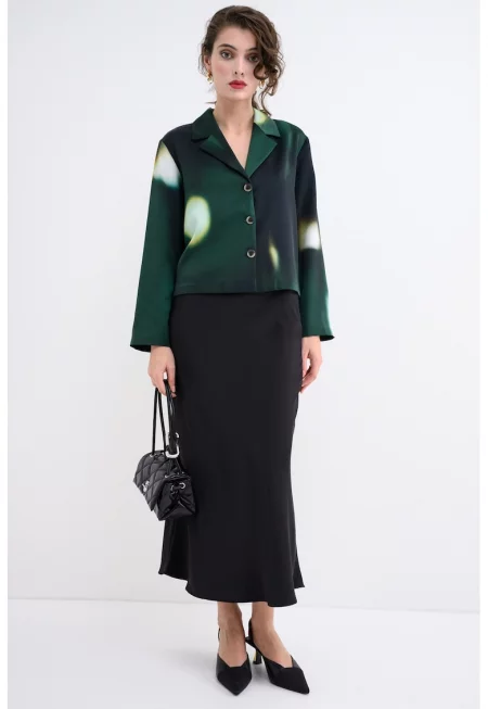 Десенирано сако с дълги ръкави