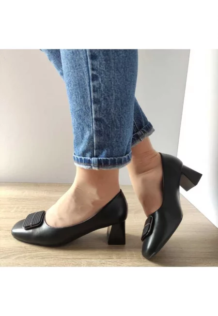 Елегантни дамски обувки  Tp2377-2 Black - черни - Черен