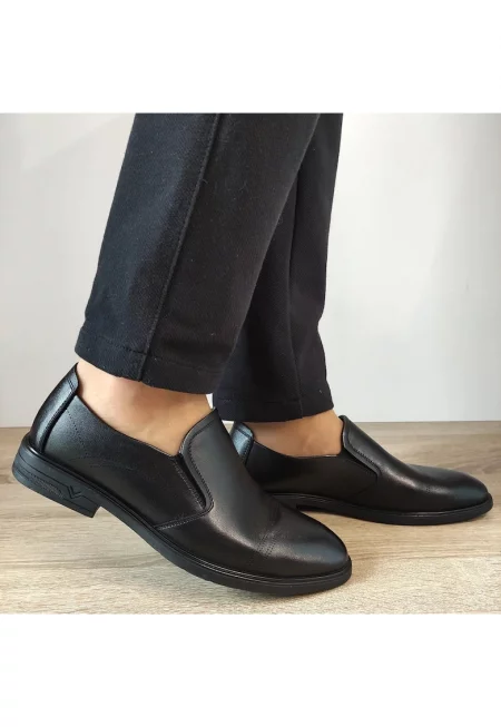 Елегантни мъжки обувки  B16235 Black - черни - Черен