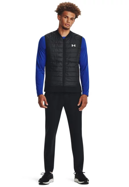 Елек за бягане Launch с термоизолация - Бял/Черен