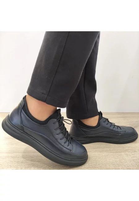 Ежедневни мъжки обувки  8902 Navy Blue - Navy Blue