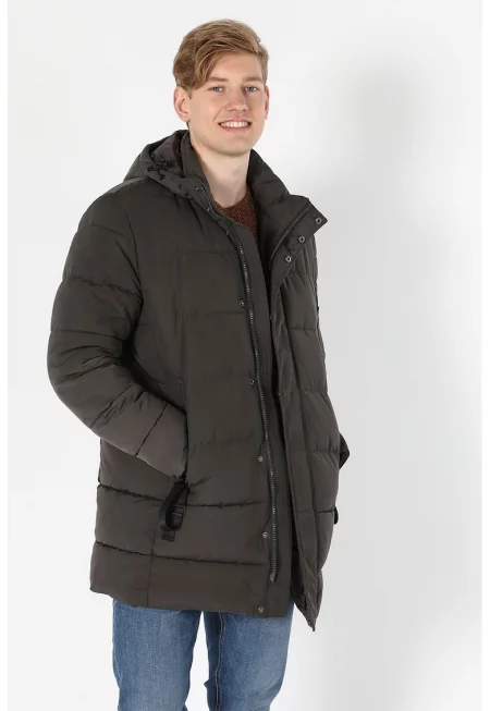 Капитонирано зимно яке с качулка