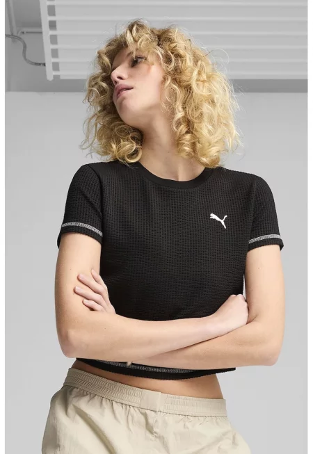 Къса тениска с памук