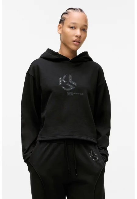 Късо худи с лого