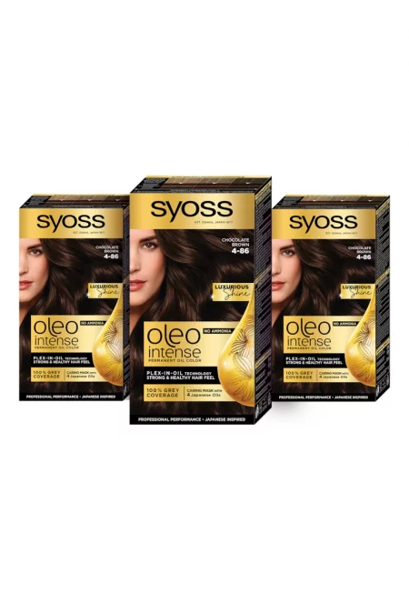 Комплект: 3 x Перманентни бои за коса без амоняк  Color Oleo Intense - 7-58 Cool beige blond - 115 мл