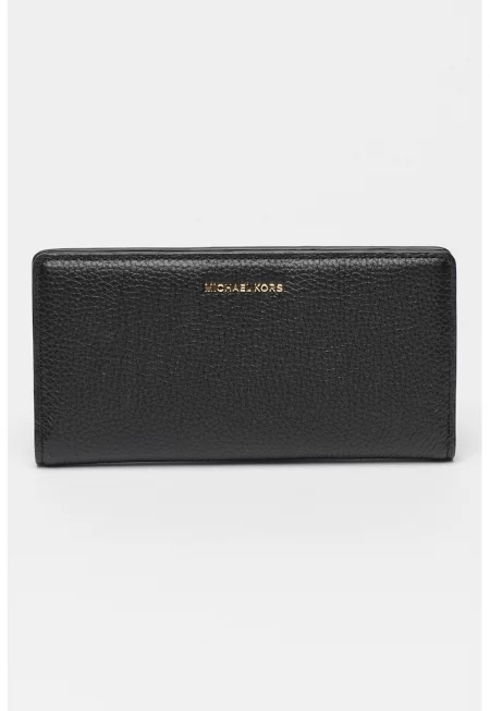 Кожен портфейл Bryant с релеф - Черен