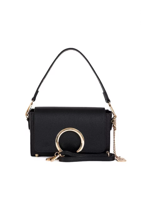 Кожена чанта Giada - Черен