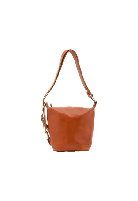 Кожена чанта - Коняк кафяв