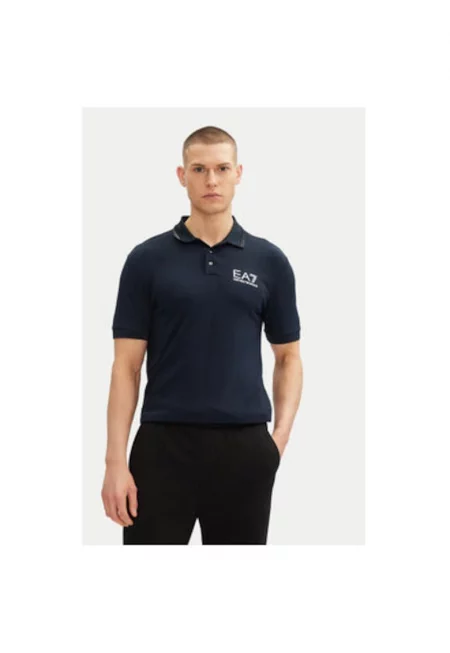Мъжка поло риза  Emporio Armani - 7M000300 AF13739 - Вискоза/Полиамид - Тъмносин