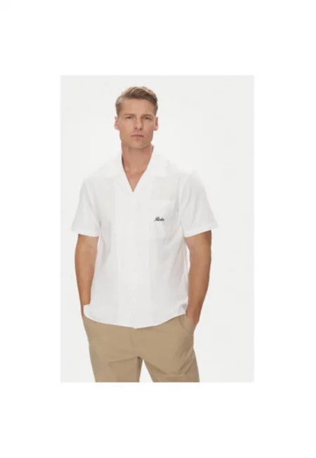 Мъжка риза  631372W - Памук - Бял - Бял