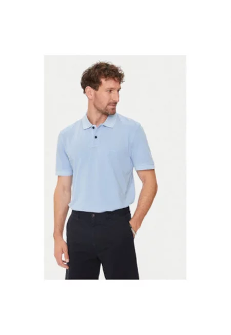 Мъжка тениска -  303684761 - Памук - Син - Син