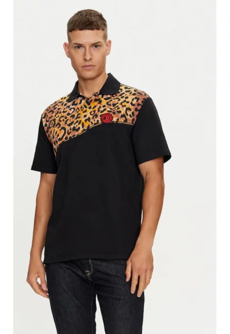 Мъжка тениска -  303694432 - Памук - Черен - Черен