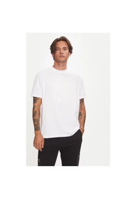 Мъжка тениска -  304306167 - Памук - Бяла - Бял