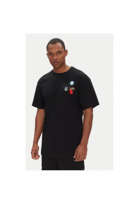 Мъжка тениска  SHZ21993011 - памук - черна - Черен