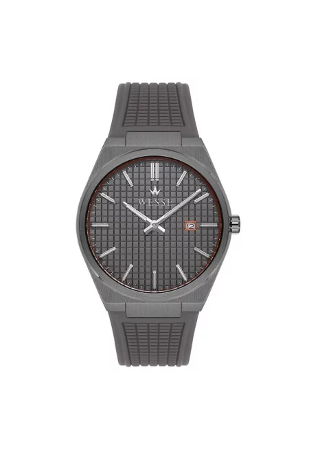 Мъжки часовник  модел WWG210210 - 45 мм - сив цвят - силиконова каишка