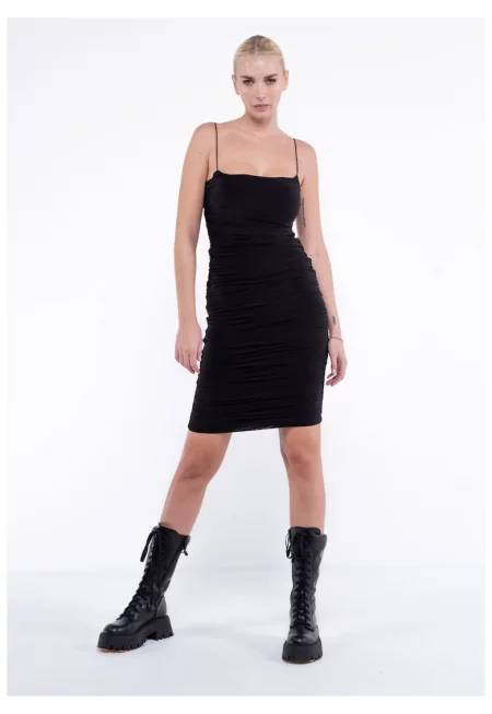 Мулташка мини рокля от ликра с набори