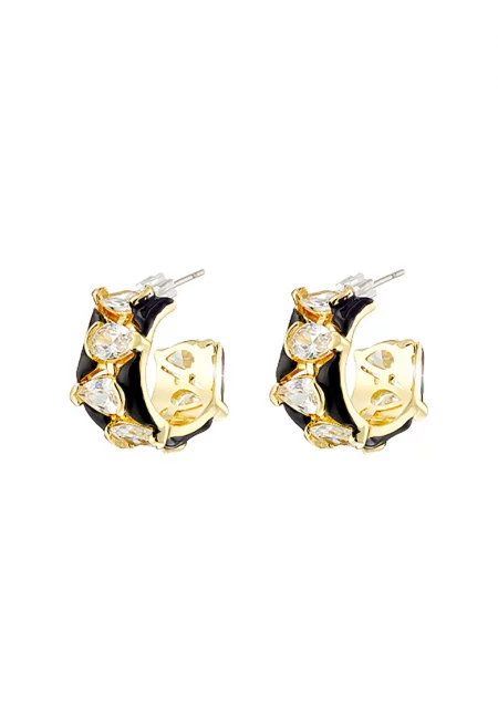 Обеци с 18K злато