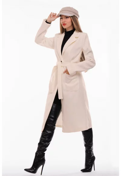 Палто с пришити джобове