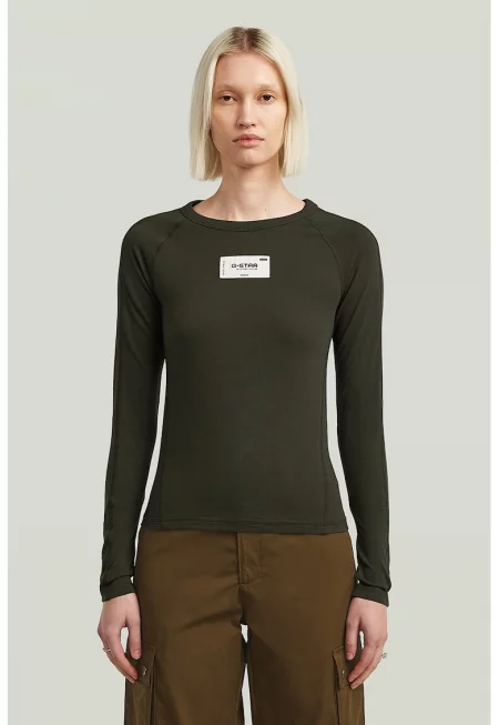 Памучна блуза с дълги ръкави