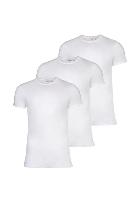 Памучна тениска - 3 броя - Бял