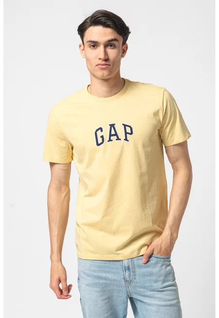 Памучна тениска с бродирано лого