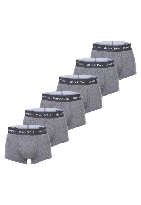 Памучни боксерки - 6 чифта - Сив